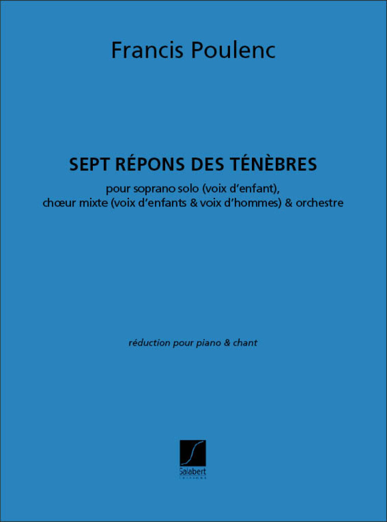 7 Repons Des Tenebres Chant-Piano Reduction